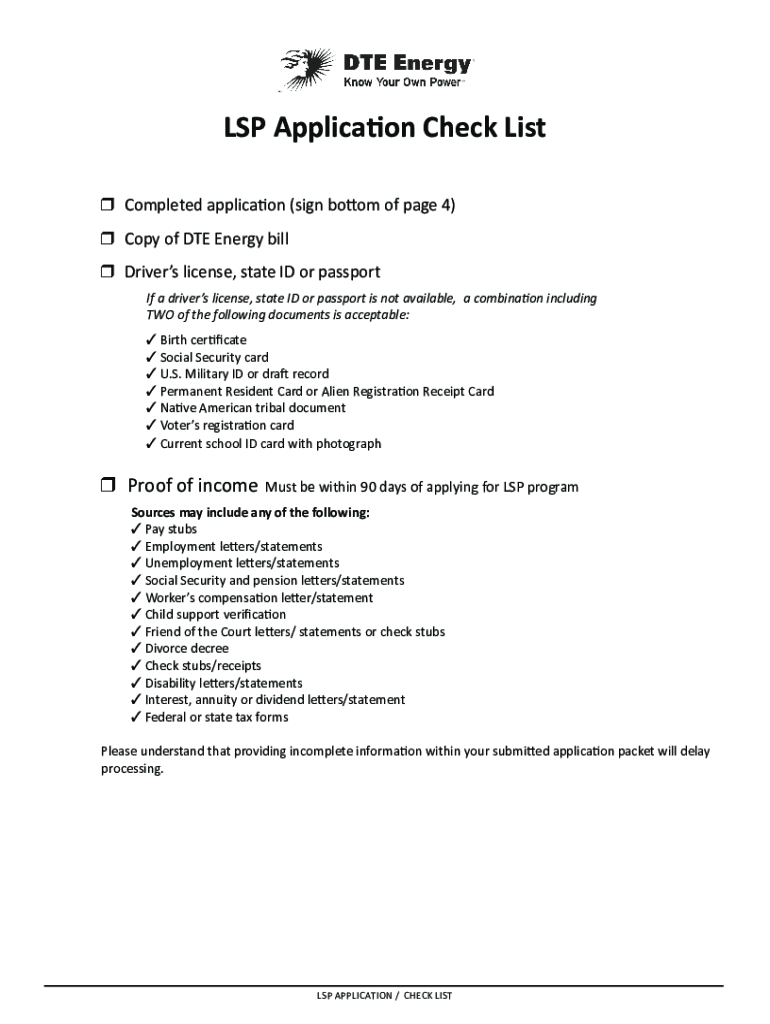 Printable Thaw Application  Form