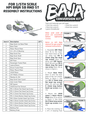 Baja 5b Electric Conversion Kit  Form