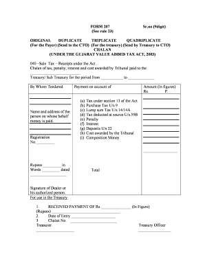 Gtr Form 61 Gujarat PDF Download