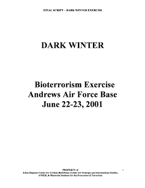Dark Winter Script  Form