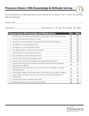  Printable Forms for Pressure Ulcer 2008-2024