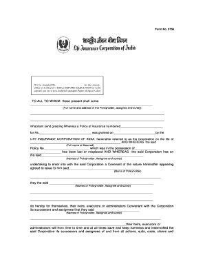 lic reassignment form