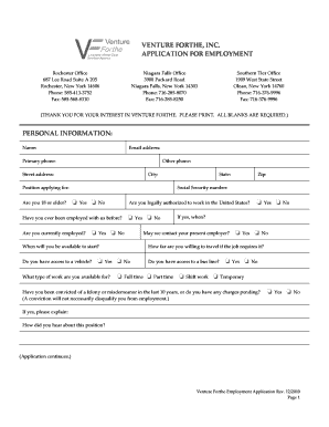 Venture Forthe Application  Form