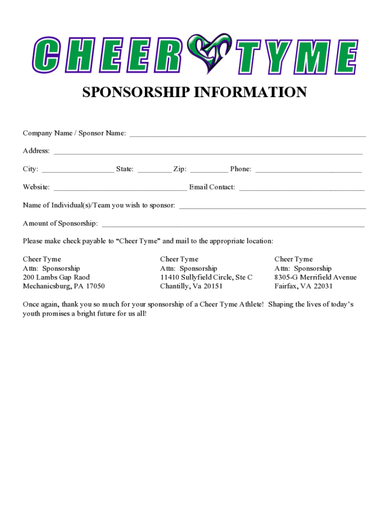 Us Visa Sponsorship Form Fillable