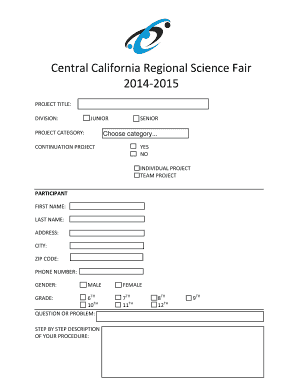 Science Fair Certificate Template for Word  Form