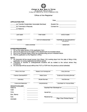 Letran Online Application Form