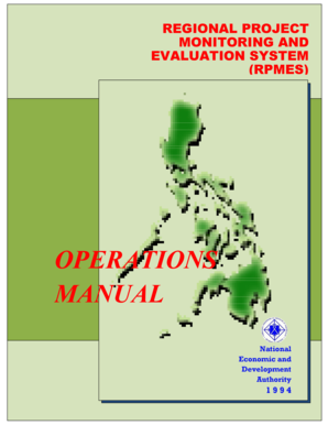 Rpmes Manual of Operations  Form