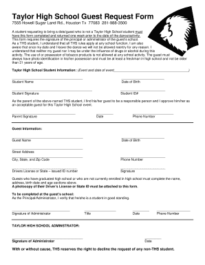Alief Transfer Request Form