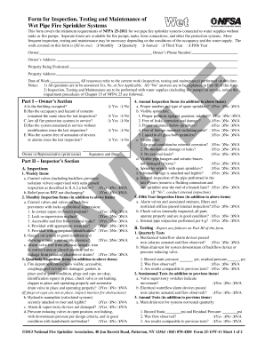 Nfpa 25 Inspection Forms PDF