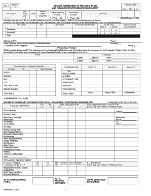 Dma 5007pdf Medical Assistance to the Aged Blind and Disabled Redetermination Document Info Dhhs State Nc  Form