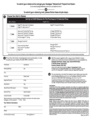 Goodyearrebates  Form