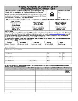 Housing Authority Application Online  Form