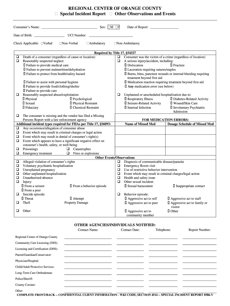 RCOC Vendor SIR Form 11 4 05 DOC