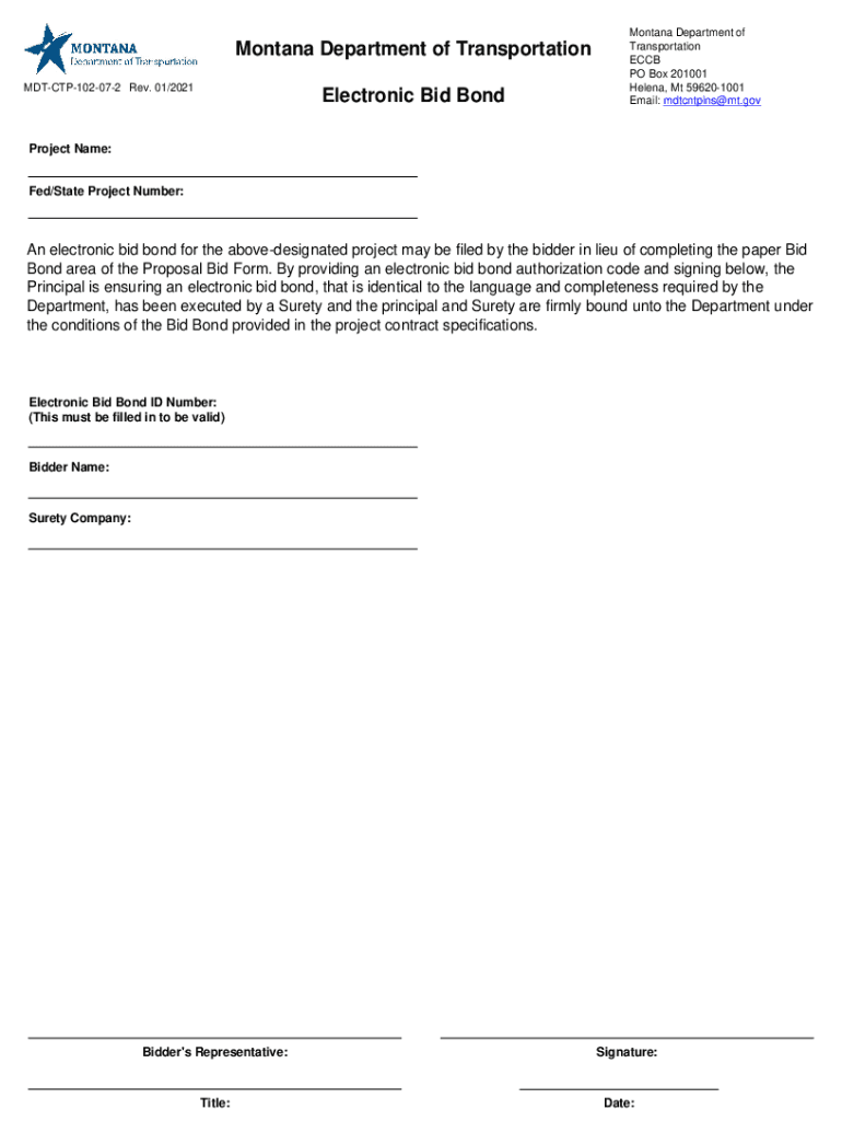  MDT CTP 102 07 2 Electronic Bid Bond to Be Completed by the Prime Contactor 2021-2024