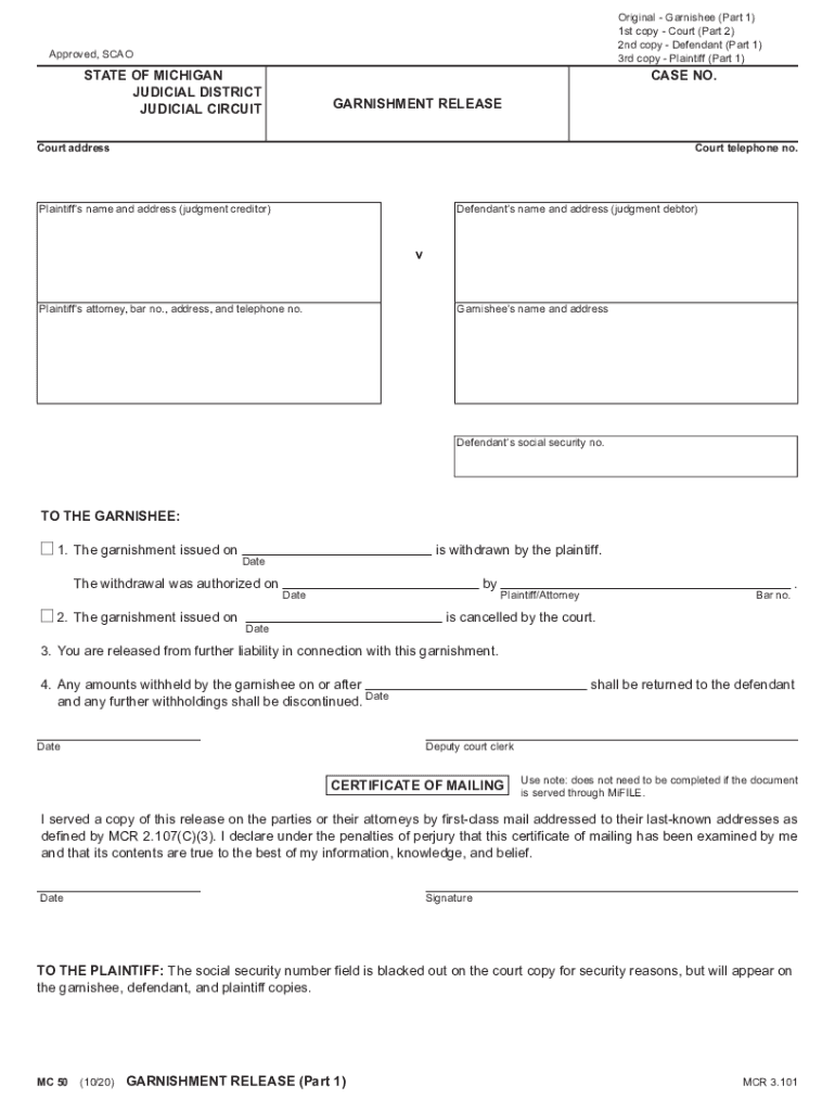 MI MC 13 Fill and Sign US Legal Forms