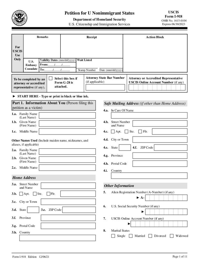 Citizenship Immigration Services Status  Form