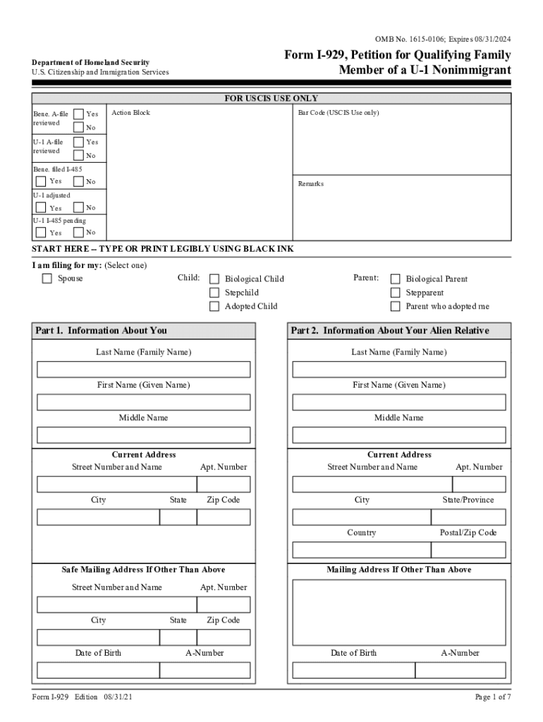 Uscis I 929  Form