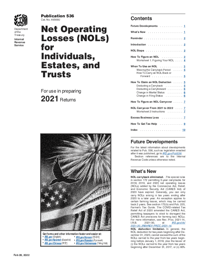  Www Irs Govpubirs Prior2020 Publication 536 IRS Tax Forms 2022