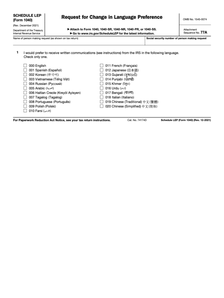  Internal Revenue Service Change 2021