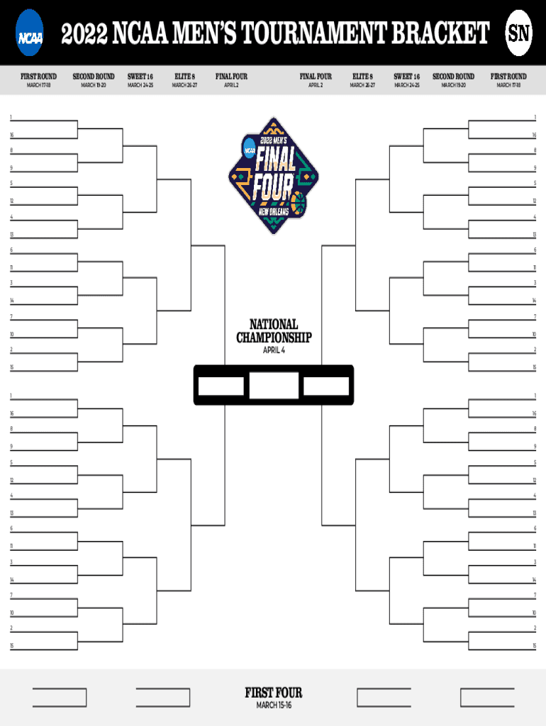  March Madness NCAA Tournament First Round Schedule 2022-2024