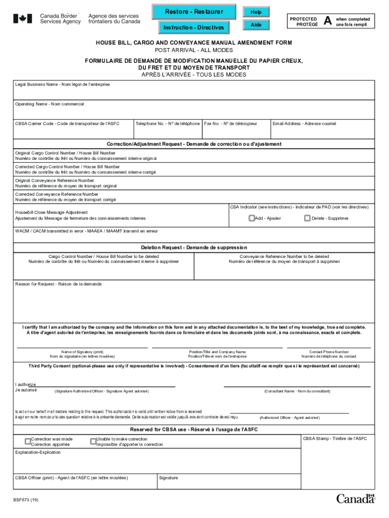 Bsf673  Form