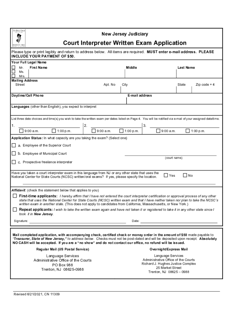  Www Njcourts Govforms10294oralexamapplOverview of the ORAL EXAMINATION for Prospective Court 2021-2024