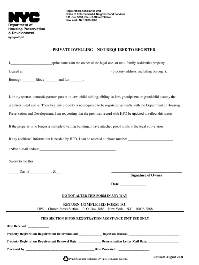  Www Promonkey Inuatudnyc Property Registrationnyc Property Registration Form PDF 2021-2024