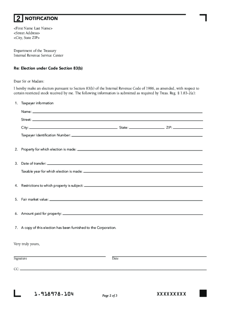 Instructions 83 B Form