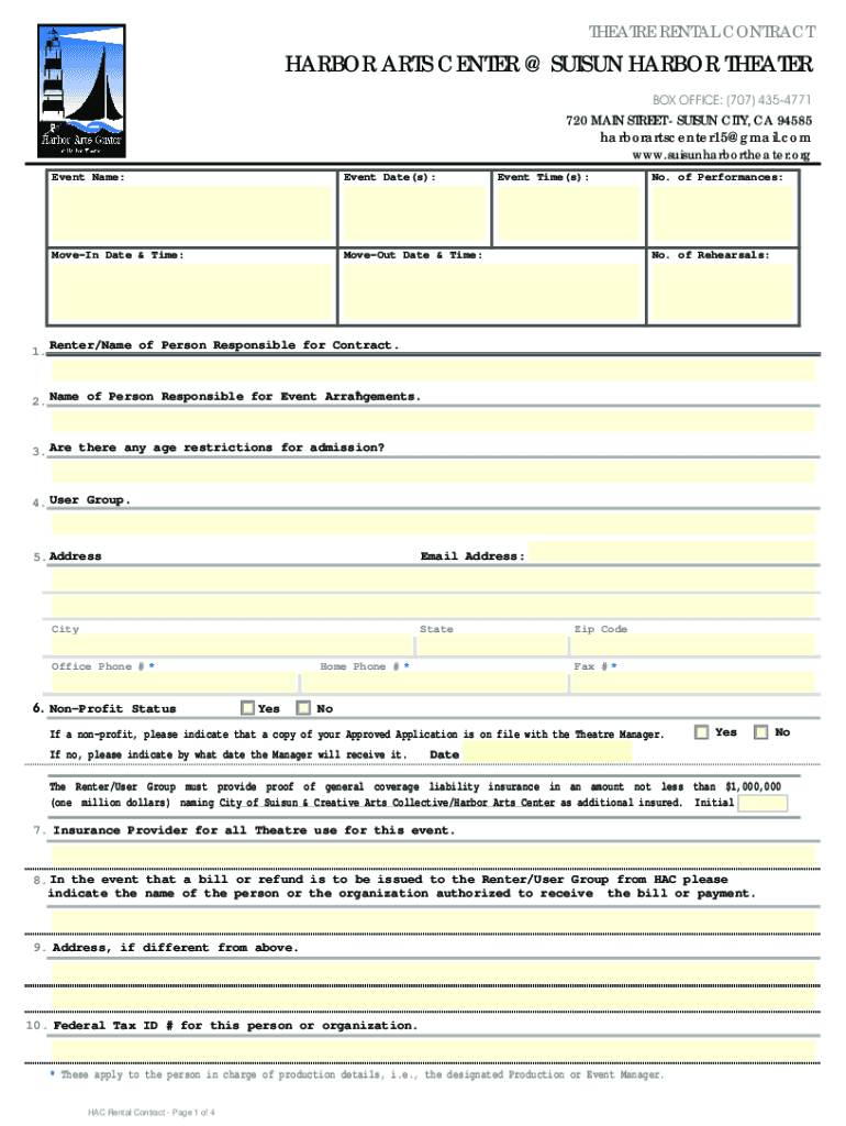 HAC Rental Form &amp;amp; Riders