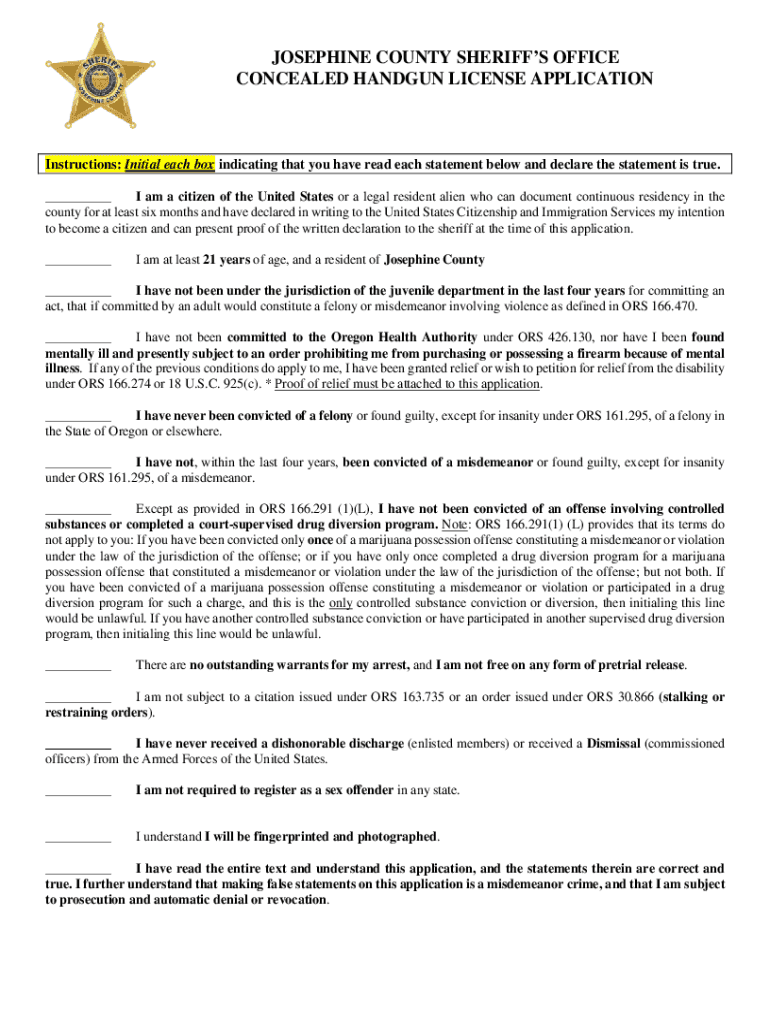 Online Crash Reports for Josephine County Sheriffs Office 2022-2025