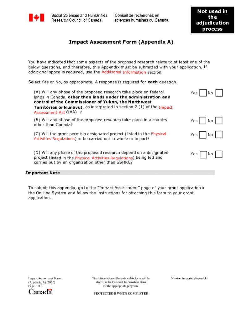 PDF Impact Assessment Form Appendix a
