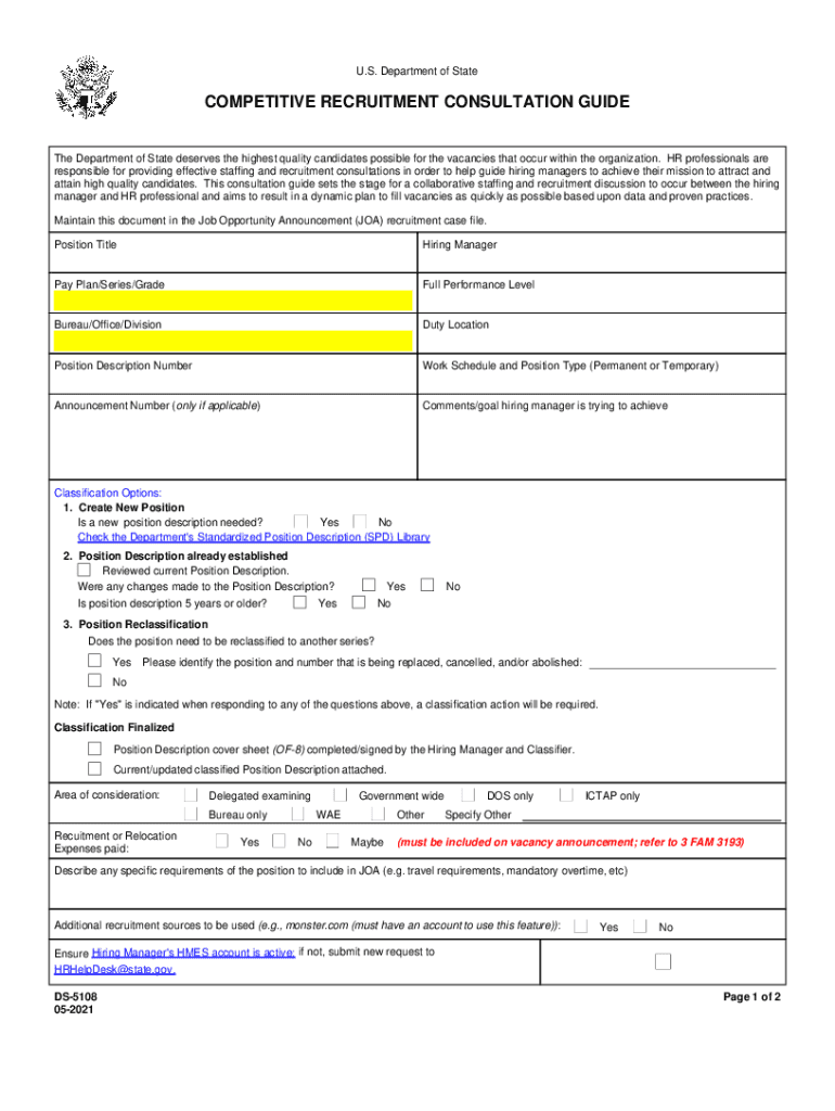 Www State Govjob SeekersJob Seekers United States Department of State  Form