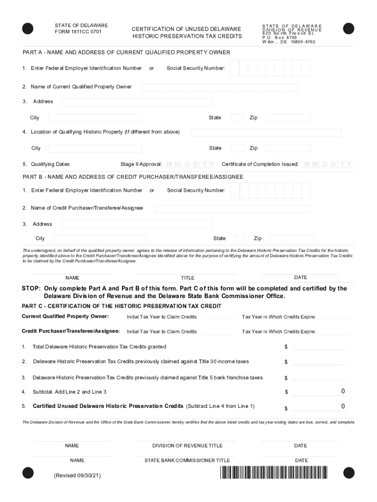 Delaware 1811cc 0701  Form