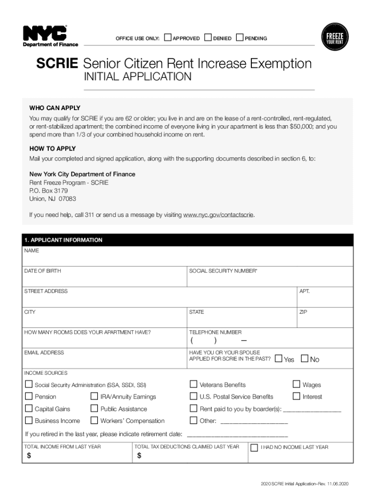  Scrie Application 2020-2024