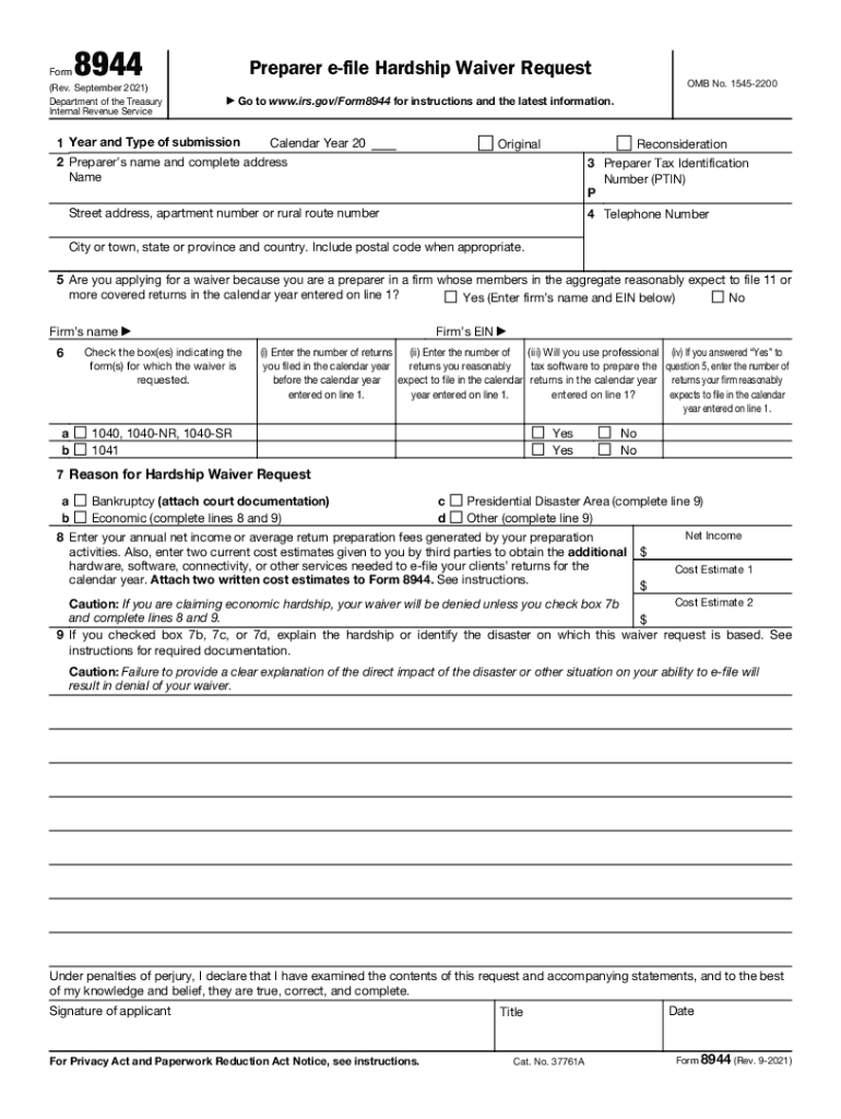  8944 Form 2021-2024