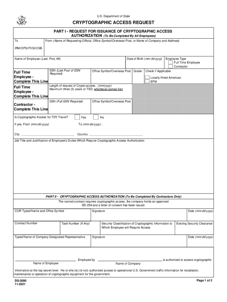 Cryptographic Form