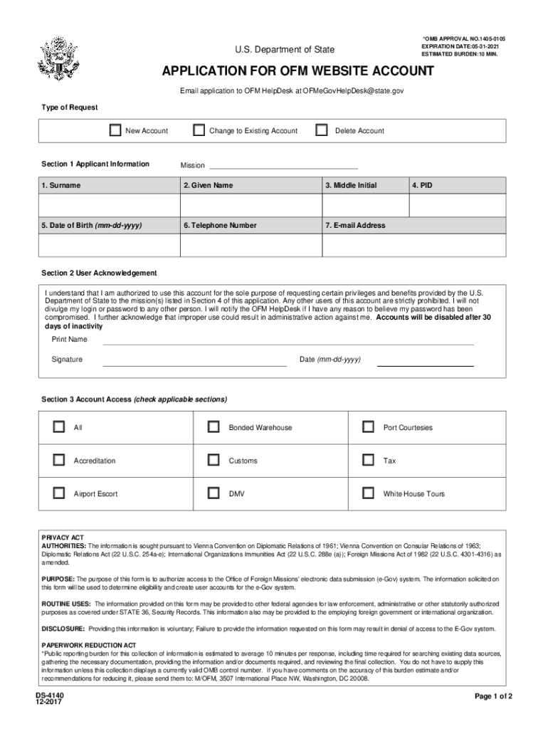 Www Reginfo GovpublicdoU S Department of State EXPIRATION DATE Xx Xx REGINFO GOV  Form