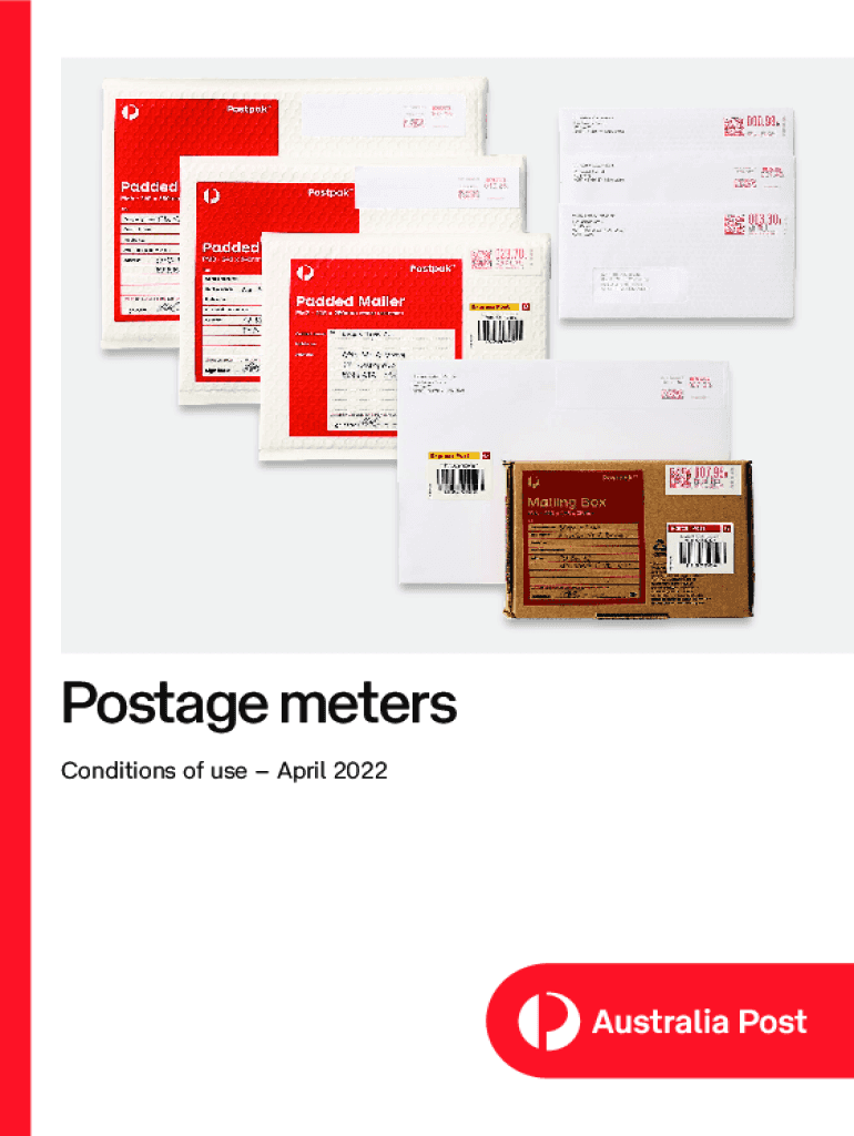 Australia Post Postage Meters  Form