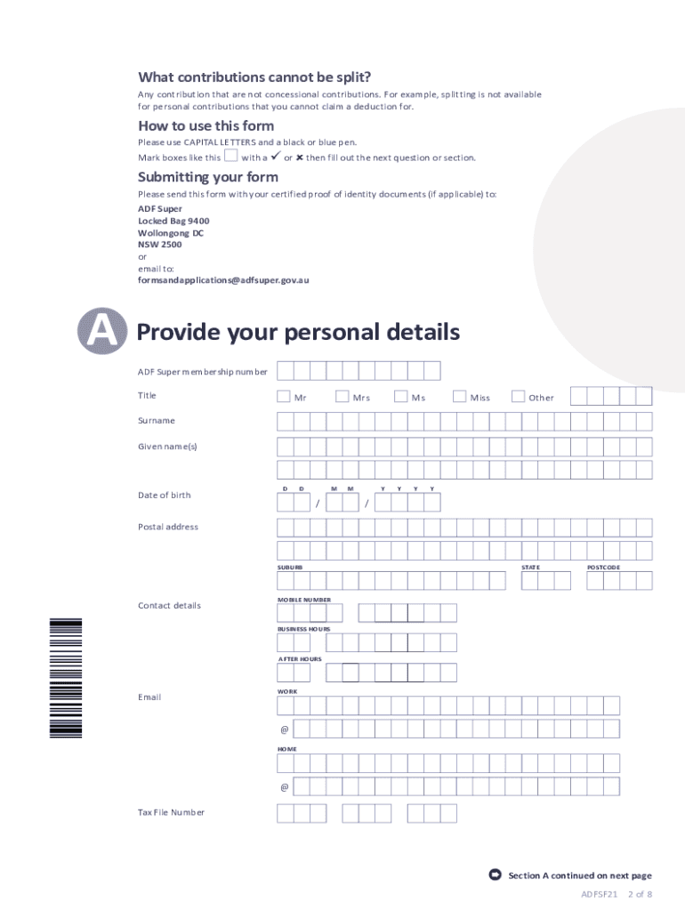 Use This Form to What is Contributions Splitting?