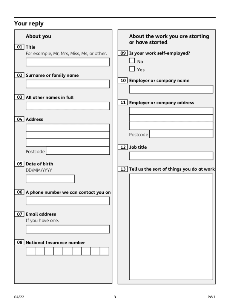  Permitted Work Form 2022-2024