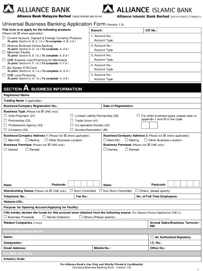  IB Application FormOnline BankingBanks &amp;amp; Banking 2022-2024