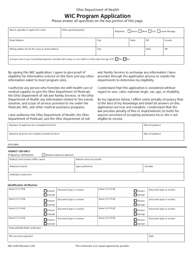  Warrenchd Comwp ContentuploadsOhio Department of Health WIC Program Application 2019-2024