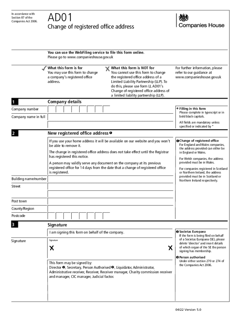  Www Gov UkgovernmentpublicationsChange a Company&#039;s Registered Office Address AD01 GOV UK 2022-2024