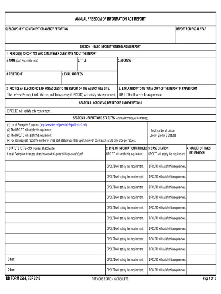 Dom Information Act Report