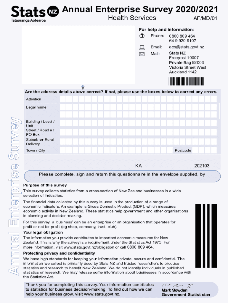 New Zealand Health Services  Form