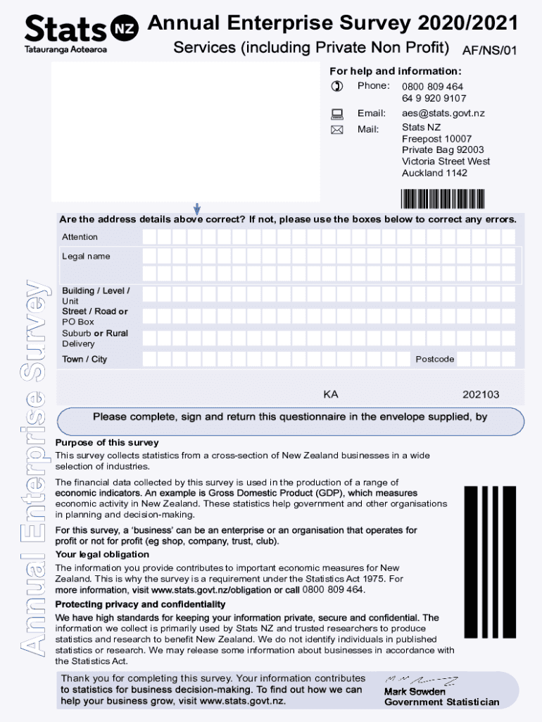 New Zealand Non Profit  Form