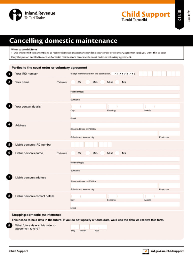 New Zealand Inland Revenue Form Fill Out And Sign Printable PDF 