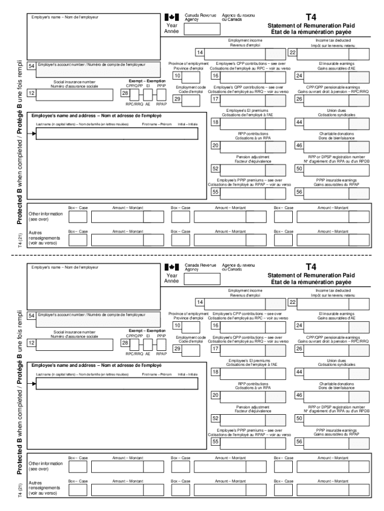 T4 Fillable  Form