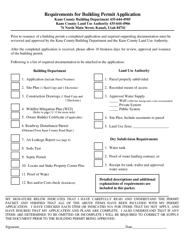  Utah Building Permit County 2018-2024