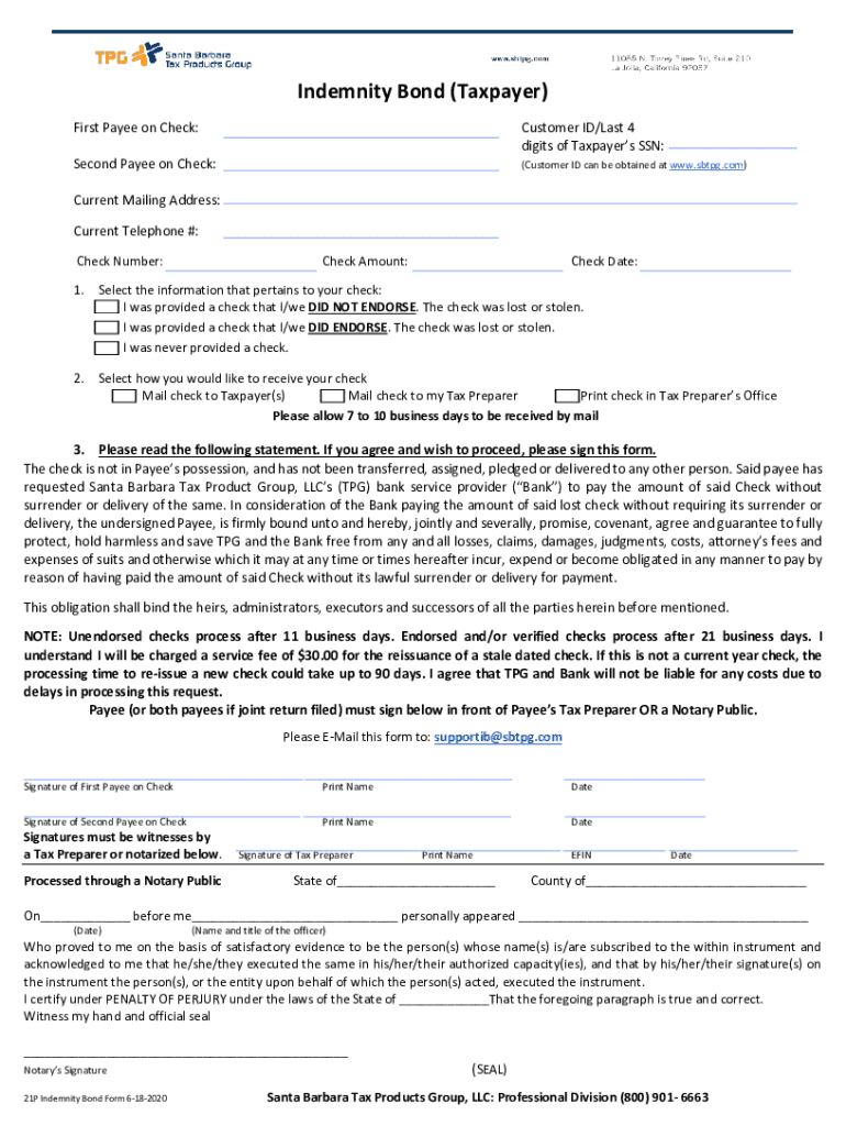 Perfdel Reset Tn ItTaxproductspe5forsbtpgpe5 Llc Sbtpg Tax for Products FOCPBN  Form